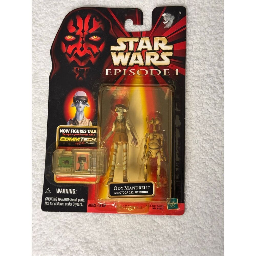 Star Wars Episode I Ody Mandrell Action Figure New CommTech Chip/Hasbro 1998